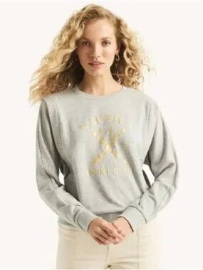 NAUTICA HERITAGE GRAPHIC CREWNECK - GRAY SIZE XXL (NEW WITH TAGS) A19